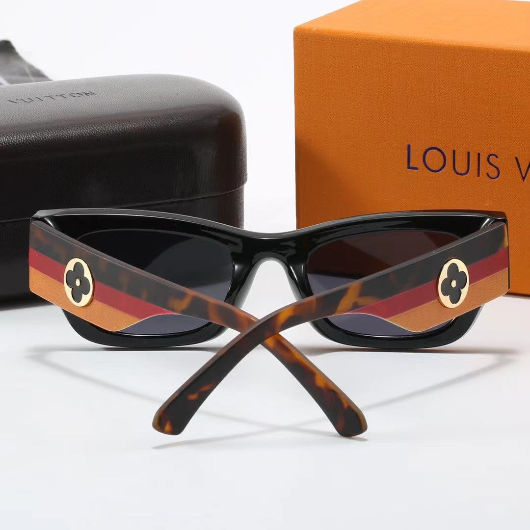 Amber Frame Retro Sunglasses