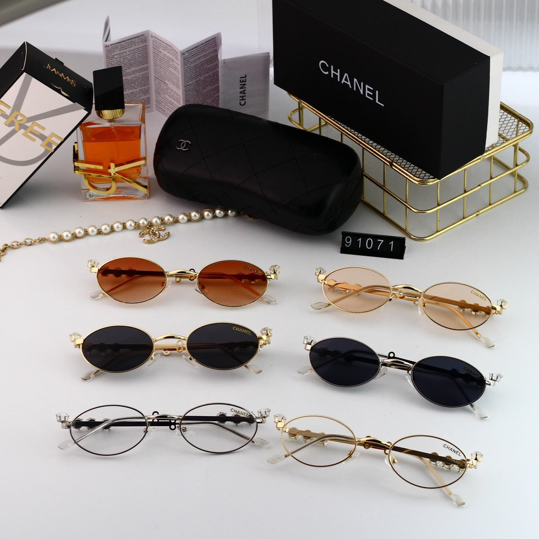 Modern Small Frame Metal Sunglasses