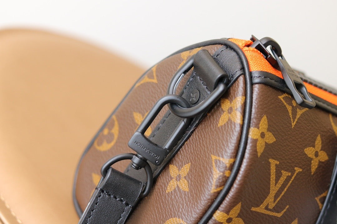 Embroidered Cartoon Character Leather Bag