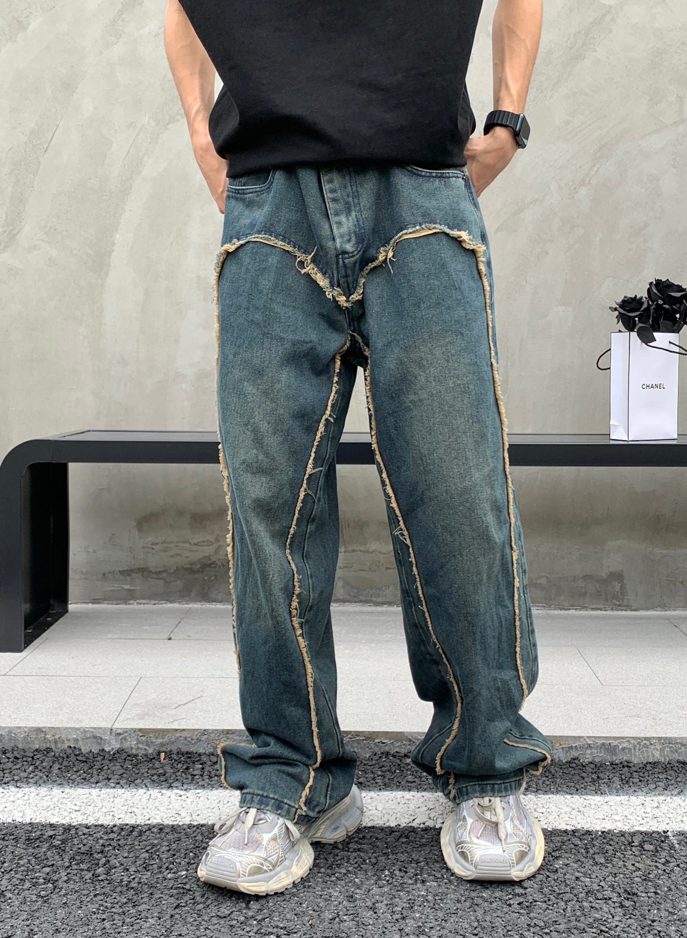 Multi-Structured Jeans