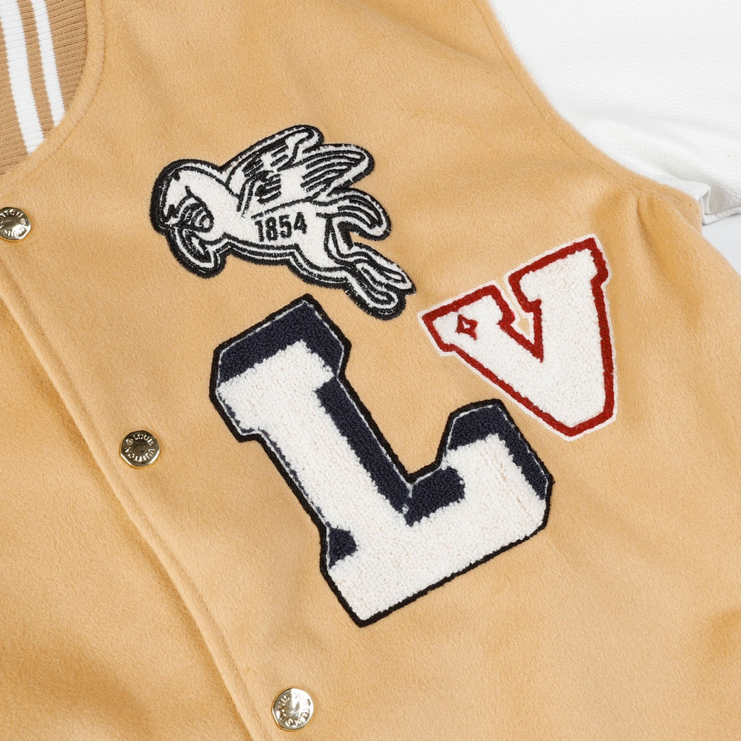 Letter Embroidered Baseball Jacket