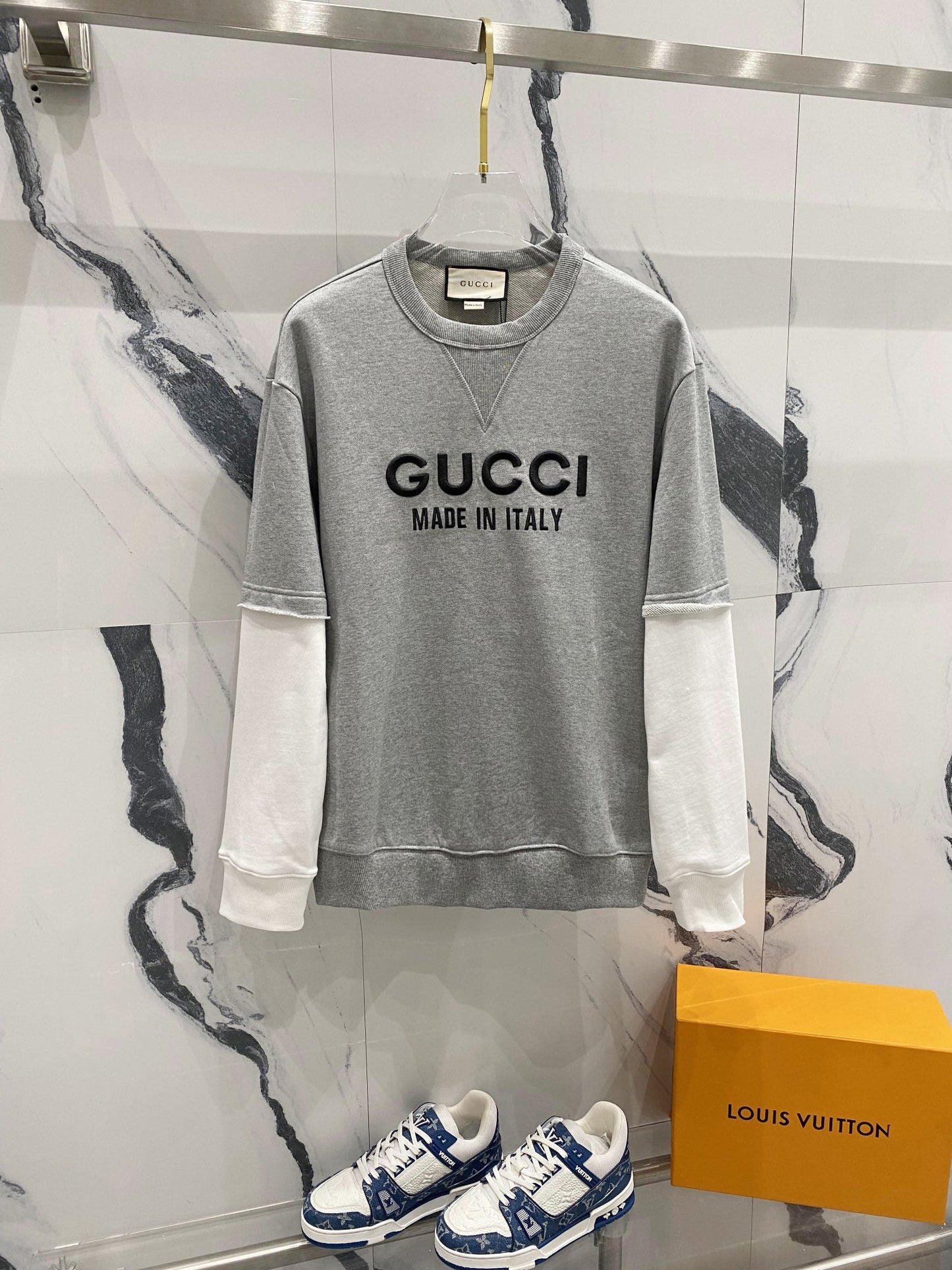 Two Piece Stitching Sweatshirt