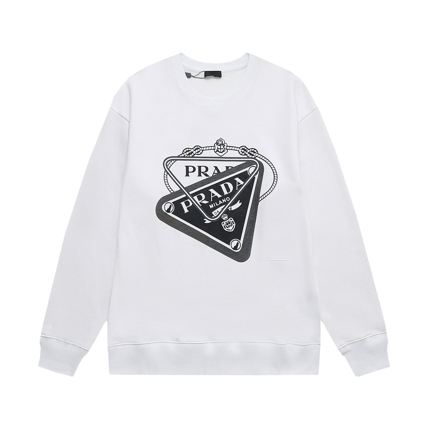 Overlapping Print Print Sweatshirt